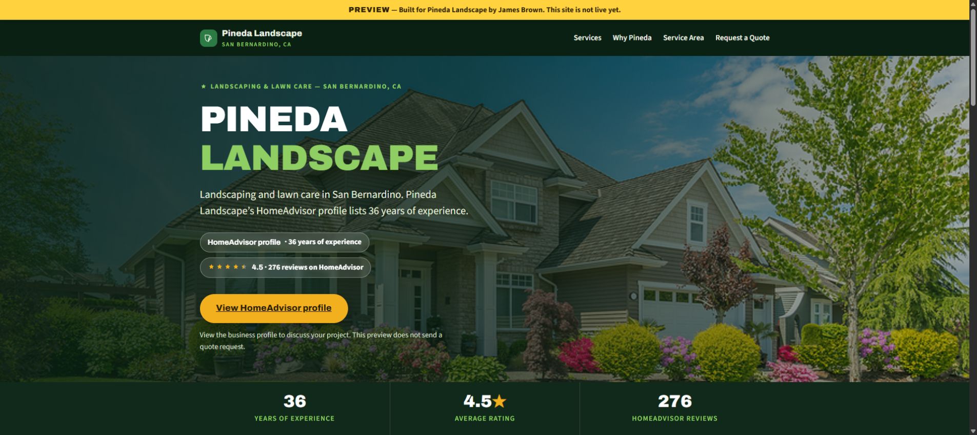 Our green landscape-services design concept